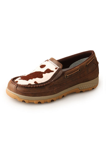 Twisted X Women's COW FUR CELLSTRETCH SLIP ON