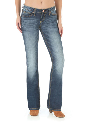 Wrangler WOMENS RETRO MID RISE BOOT CUT JEAN - MAE - 34 LEG