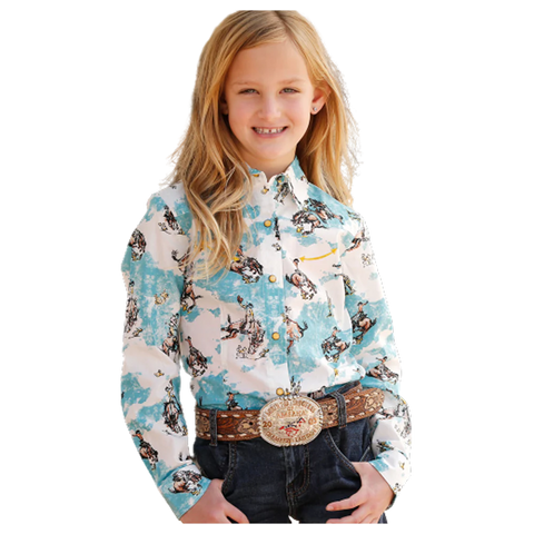 Cruel Girl Girls Long Sleeve Western Snap Shirt