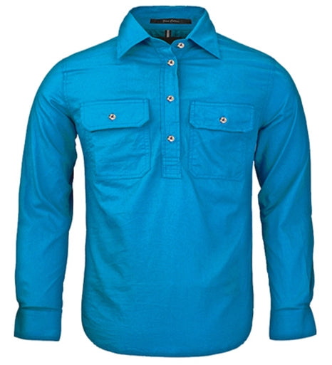 RiteMate Kids Pilbara Closed Front L/S Shirt