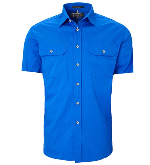 pilbara mens open front shirt