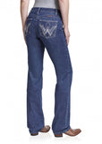 WRANGLER WOMENS MID RISE BOOT CUT JEAN - Q BABY - 34 LEG