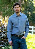 Wrangler Men's BARETTA PRINT WESTERN L/S SHIRT