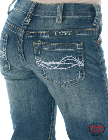 Cowgirl Tuff Girl's Jeans Don't Fence Me In