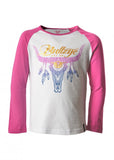 Bullzye 99 Girls Sunset Steer l/s Raglan Tee