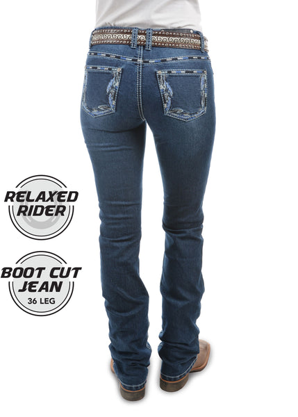 Pure Western Women’s Louisiana Relaxed Rider Jean