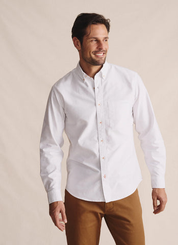 S Kidman aberdeen long sleeve white shirt