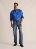 S Kidman Armstrong Full Placket Work Shirt Blue