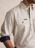 s kidman half placket work shirt
