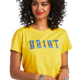 ARIAT Women's REAL Kinship Tee Spicy Mustard