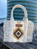 wrangler aztec tooled crossbody bag
