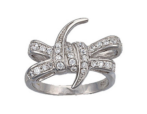 Montana Silversmiths Barbed Wire Bow Ring