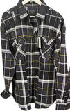 mens rite mate flannelette shirt open front