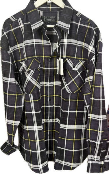 mens rite mate flannelette shirt open front