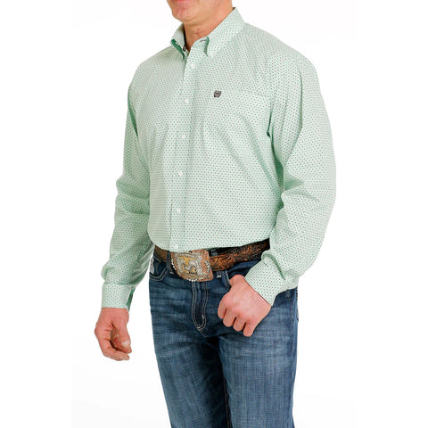 CINCH Cinch Men's Floral Green Button Down Shirt