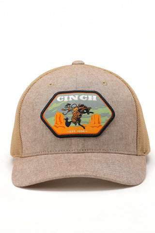 Men's Cinch Cap - Gray / Orange