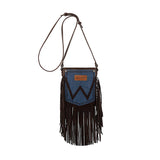 WRANGLER DENIN POCKET LEATHER FRINGE