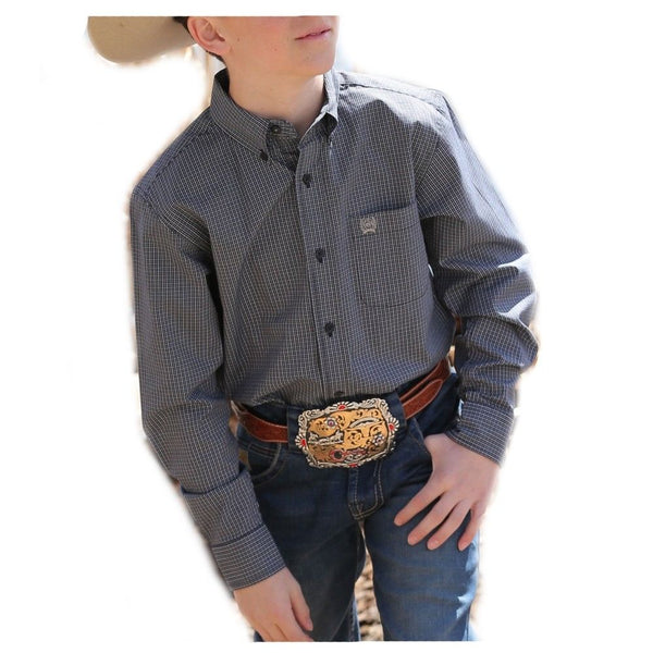 Cinch boys western button shirt