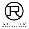 ROPER Women's Distressed Brown Leather Embossed Belt