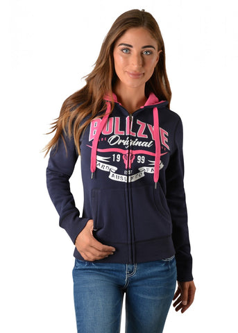 Bullzye99 women’s hard fast zip hoodie