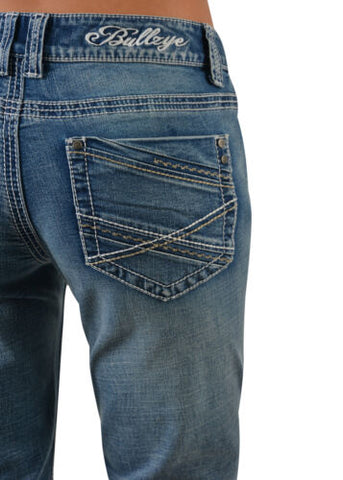Bullzye Dahlia Mid-Rise-Stretch-Bootcut Jeans