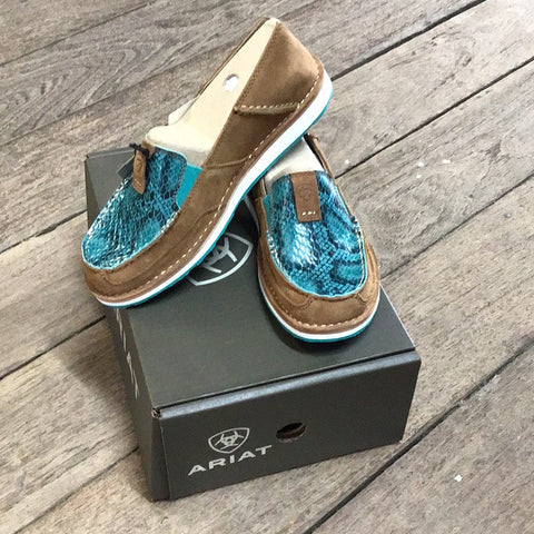 Ariat Cruisers Turquoise Snake Print