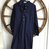 Shirty shirt dress navy