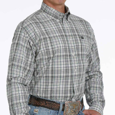 cinch mens plaid shirt