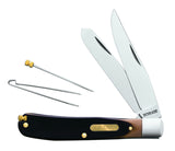 Old Timer 2 Blade Pick & Tweeser 4.25' Pocket Knife